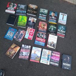 22 Hardback Books Lots Of Bill O'Reilly
