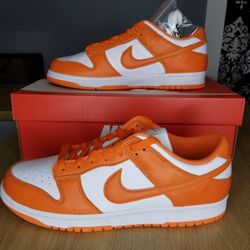 Nike Dunk Low SP Syracuse White Orange Mens Sizes 10.5, 14 Sneakers CU1726-101 DS DEADSTOCK