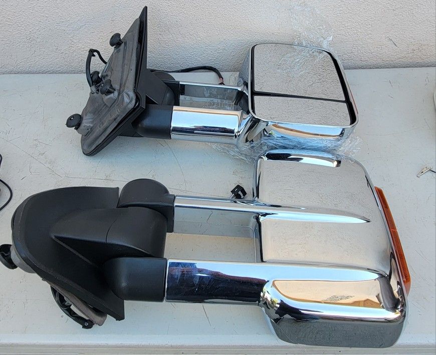 14-18 Chevrolet Silverado Gmc Sierra Towing Mirrors Espejos Retrovisores Chevy