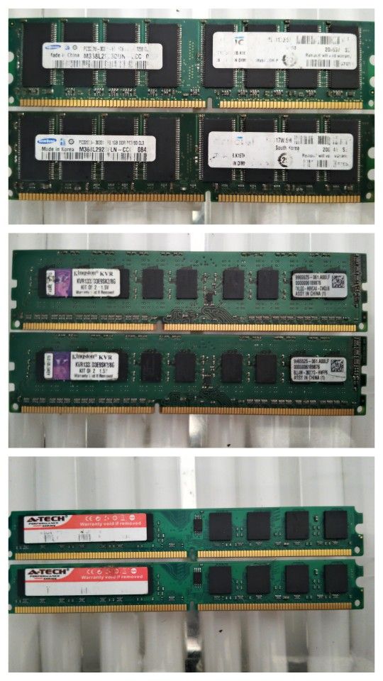 Desktop PC RAM (Total Of 6)