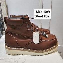 Wolverine Steel toe Work Boots Size 10W