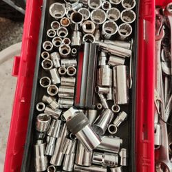 Tools Sockets Wrenchs With Toolbox 