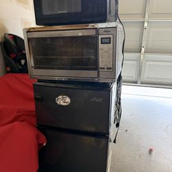 Mini Fridge, Mini Oven and Microwave 