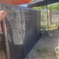 VENTANA PROTECTERA DE ALUMINIO Y TELA MUY RESISTENTE