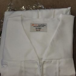 Graduation Gown Without Cap white color 6'3" -6'5" size : 60"