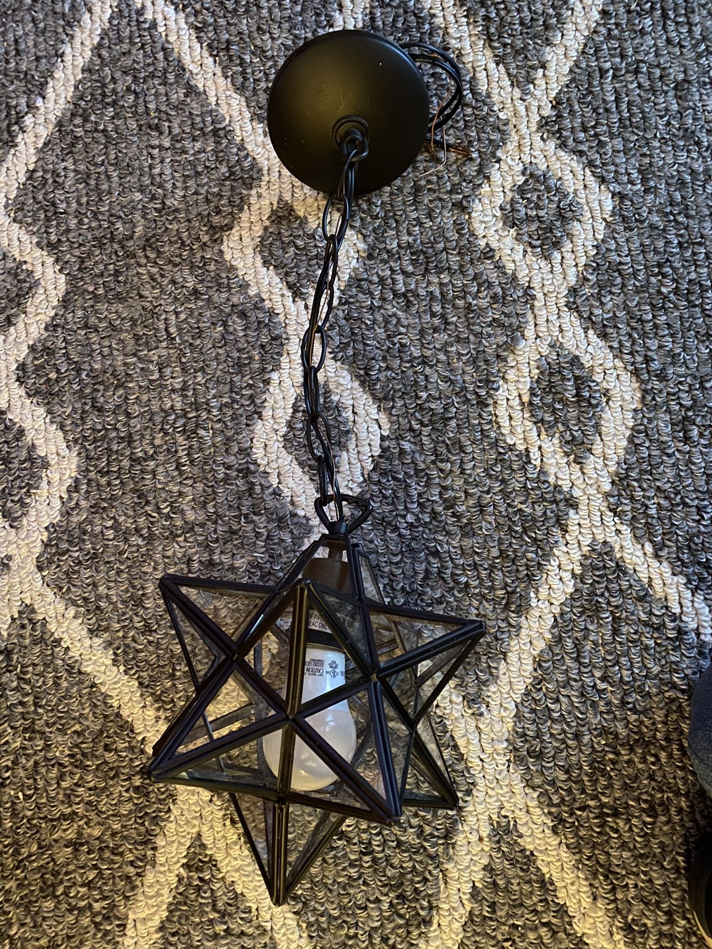 Sterling Idustries 10 Inch Star Bronze Pendent Light model Number 145-001