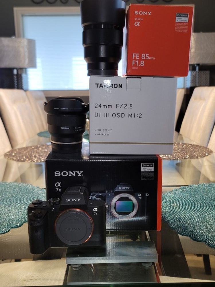 Sony A7ii Camera With Lenses