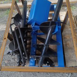 AGT Skid Steer Hydraulic Auger Attachment. NEW!