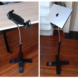 Floor Tablet Holder Stand - Size Large 12" 5ft Height