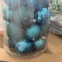Teal Ornaments 