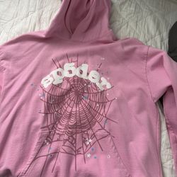 Pink Sp5der OG Web Hoodie