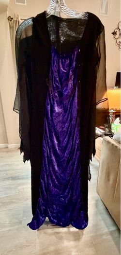 Halloween goth witch dress costume