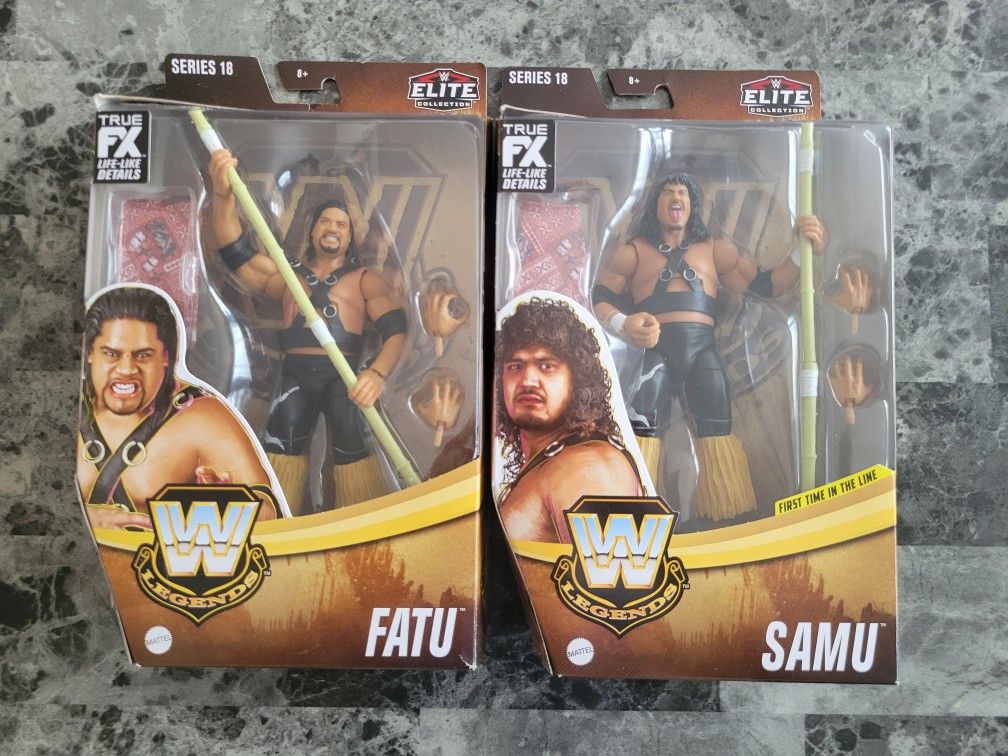WWE Elite Legends Series 18 Fatu Samu Headshrinkers Exclusive