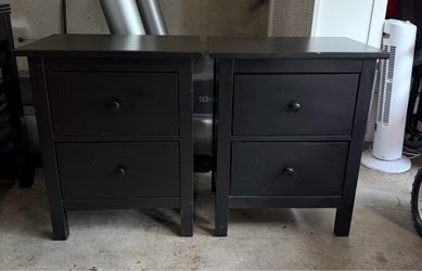 Ikea Hemnes 2 Drawer Matching Nightstands