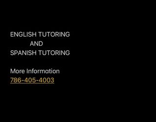 English And Spanish Tutoring