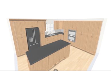 OAK KITCHEN CABINET SET