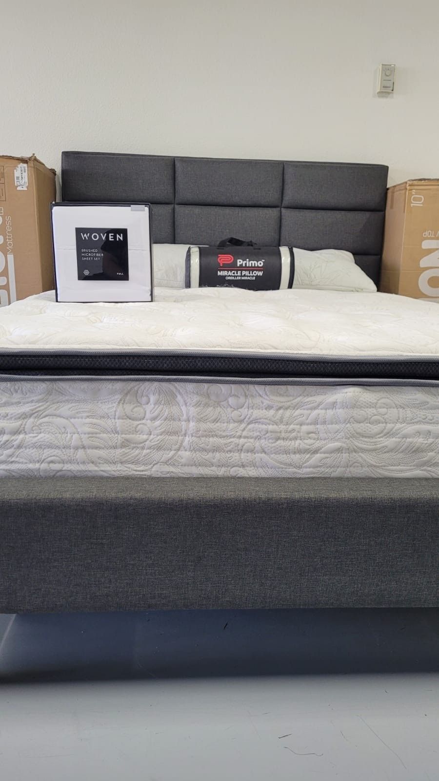 Brand New Plush Orthopedic Pillowtop Mattress With Lumbar Gel