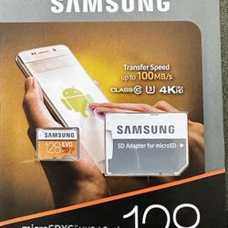 New Samsung EVO 128GB MicroSDXC Memory Card
