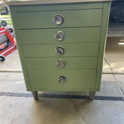 Old Steel Medicine Cabinet 