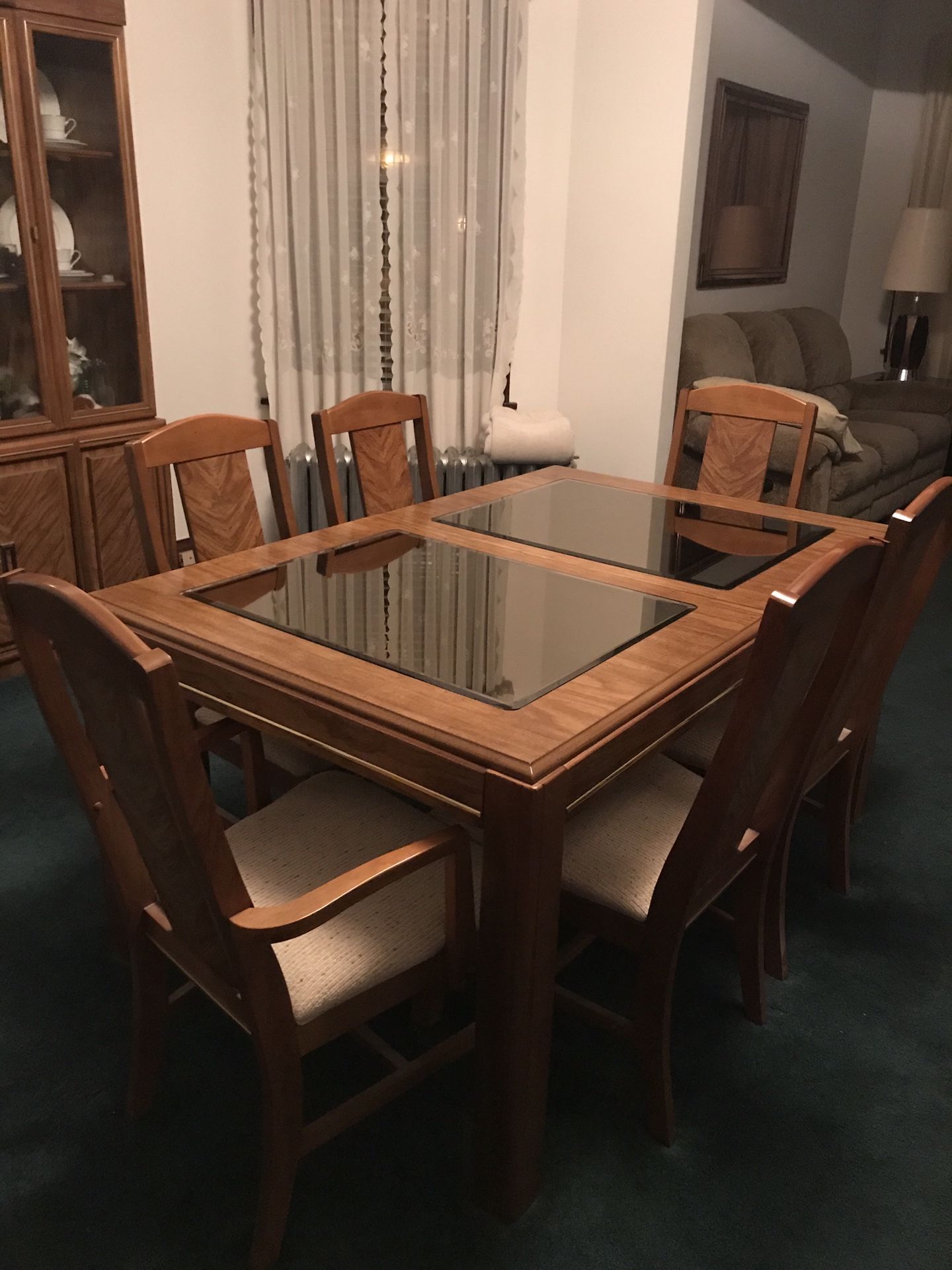 Dining table and chairs