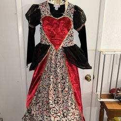 Princess Paradise Gown Dress Up Halloween Costume Girls Queen Of Heart Sz XL 12