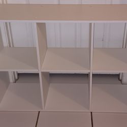 6 cube white storage unit good used condition $20 FIRM