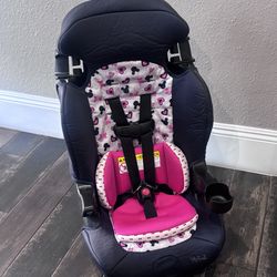 LIKE NEW DISNEY MINNIE MOUSE 2 in 1 BOOSTER CAR SEAT