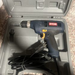 Corded drill by "RYOBI" strong torque and power to get it done.