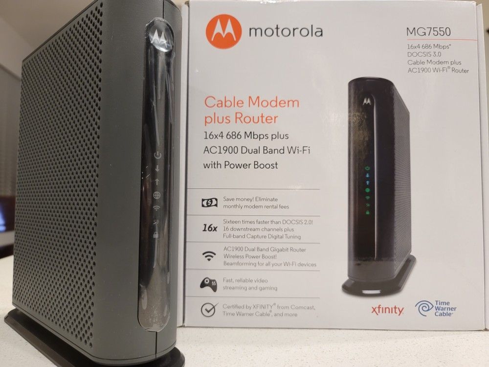 Cable modem plus router