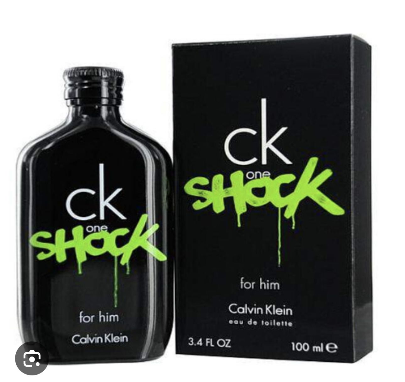 CK ONE SHOCK HIM 3.3 OZ EAU DE TOILETTE SPRAY CALVIN KLEIN MENS COLOGNE NEW BENT