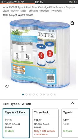Intex 29000 Swimming Pool Pump Cartridge