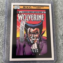 1990 Marvel Universe MVC Valuable Comics #133 Wolverine #1 Series 1 Trading Card RJS