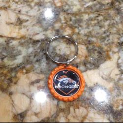 Broncos keychain