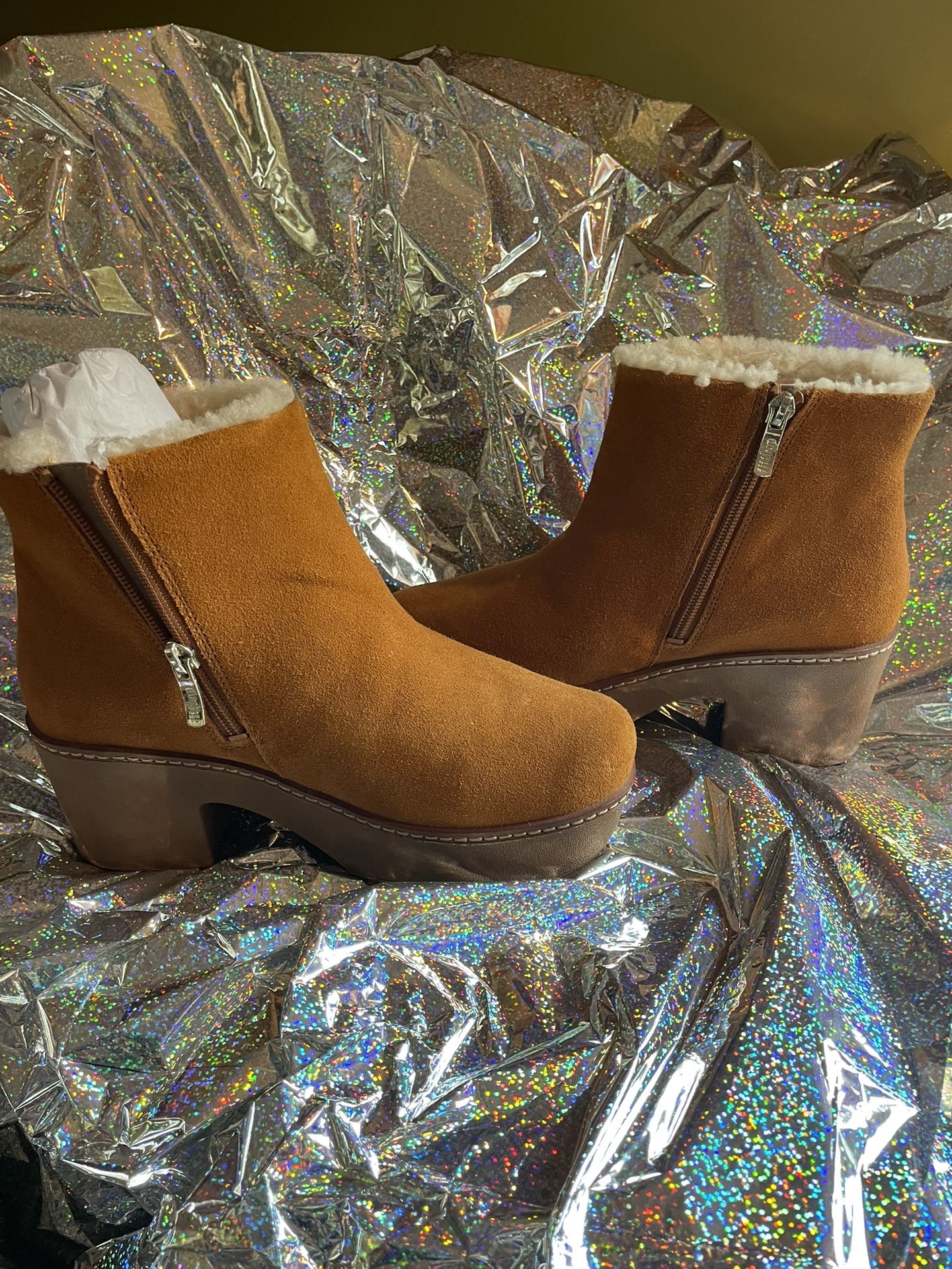 Fit Flop Pilar Platform Boots Sz 7