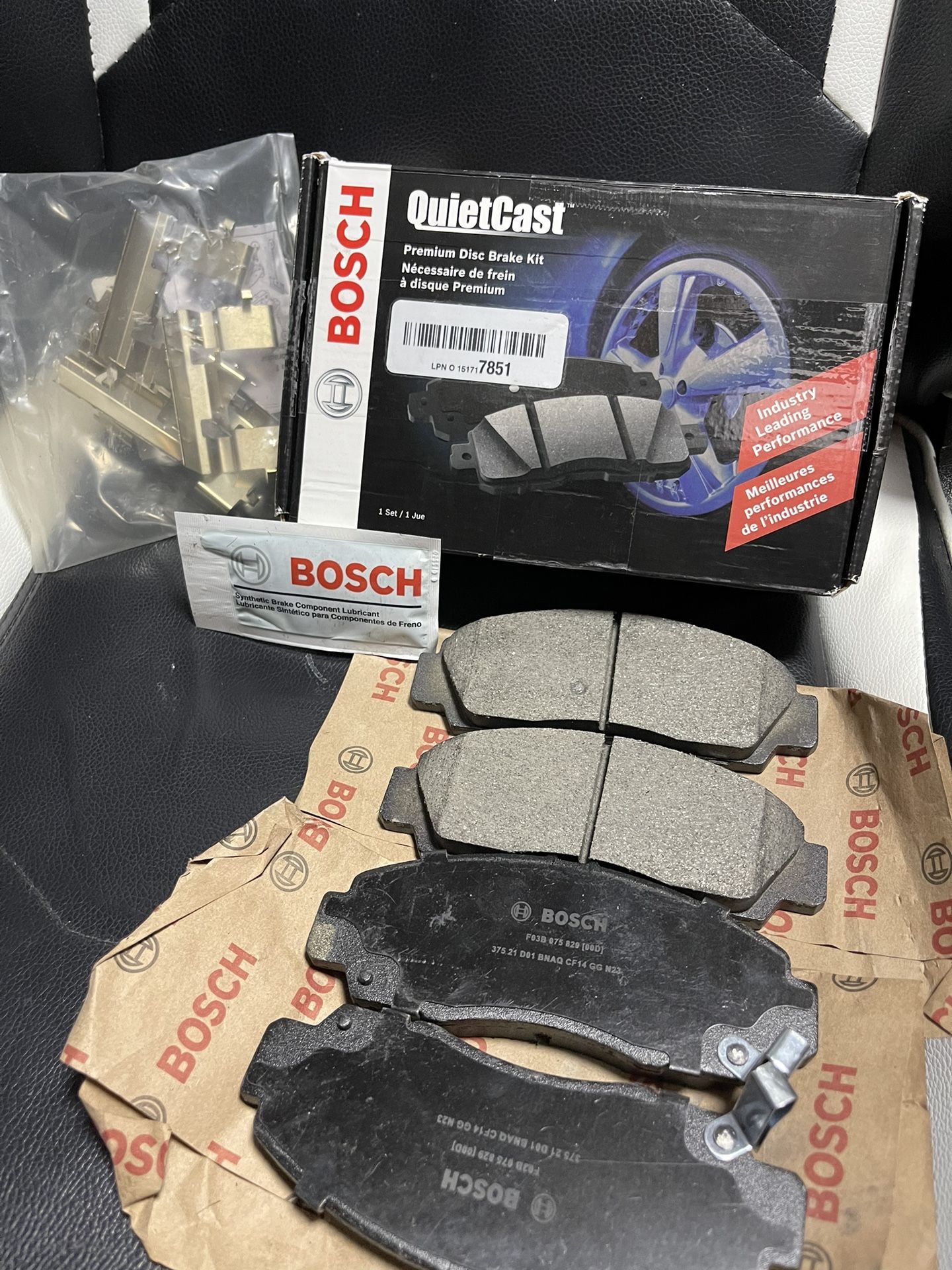 Bosch QuietCast Premium Ceramic Front Disc Brake Kit BC1506 For Acura/Honda