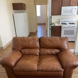 Italian 100% Leather Sofa 2 Seats