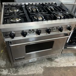 Viking 36” Gas Range Stainless Steel 2yr 
