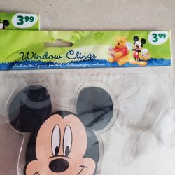 New Disney Characters Mickey Tiger Winnie Window Clings 