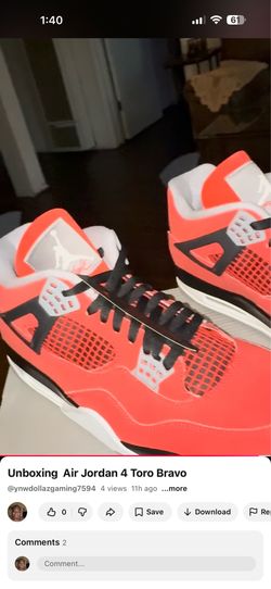 Air Jordan 4 Toro Bravo size 12