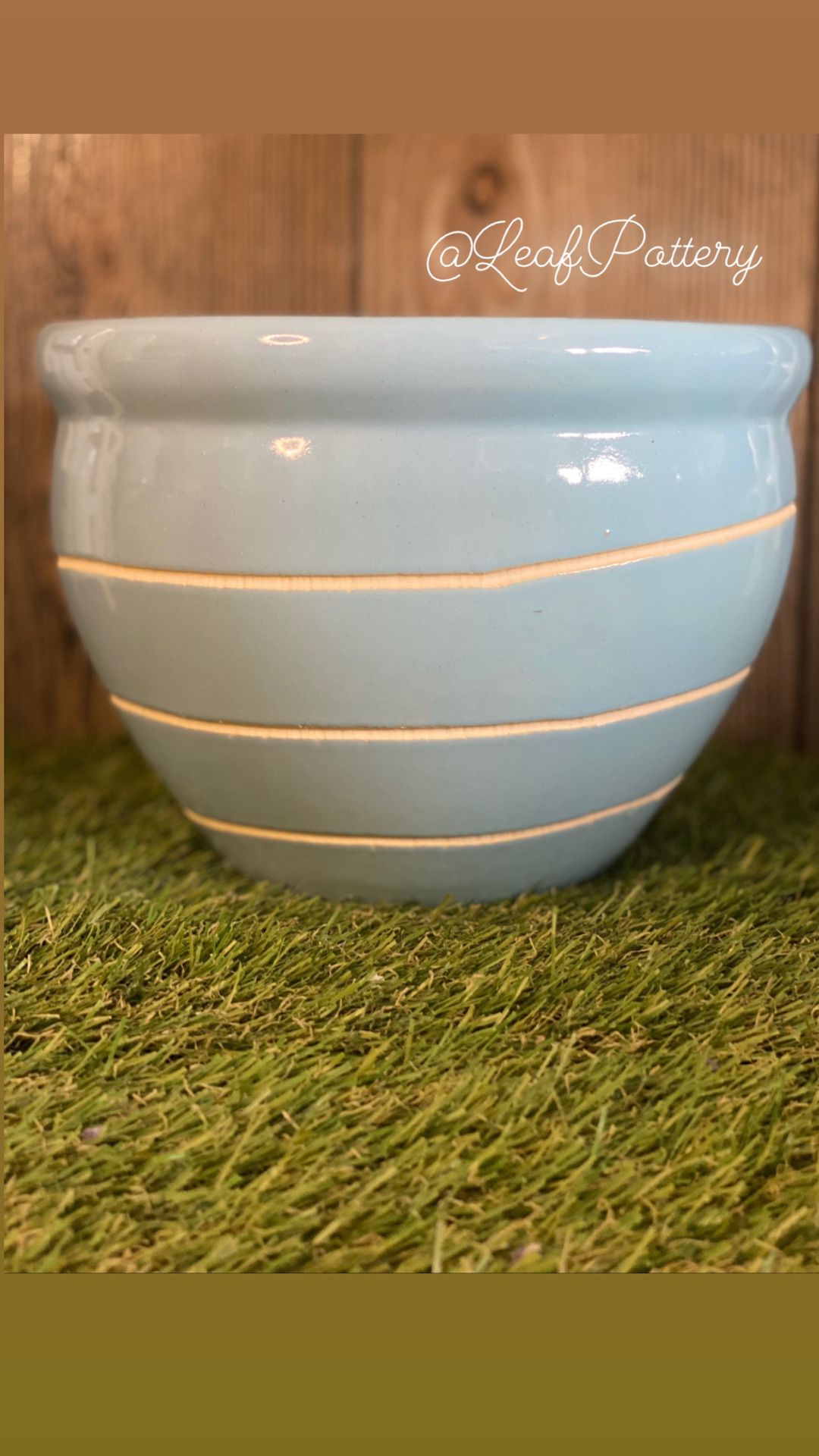 Strip Lennar Ceramic Planter Pot 