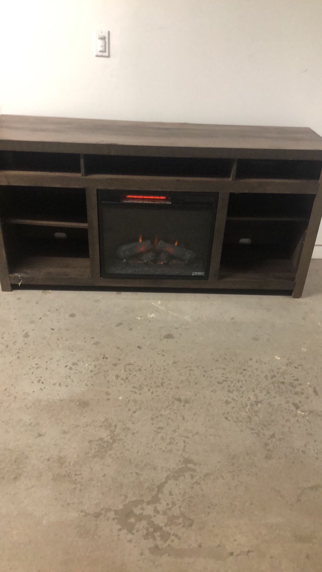 64”wx18”dx32”h Electric fireplace with TV stand