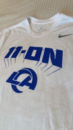 Nike Dri-FIT LA Rams NFL Tee White S Athletic Graphic Tee