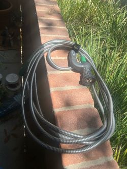 20ft Stainless Steel Garden Hose w/Nozzle