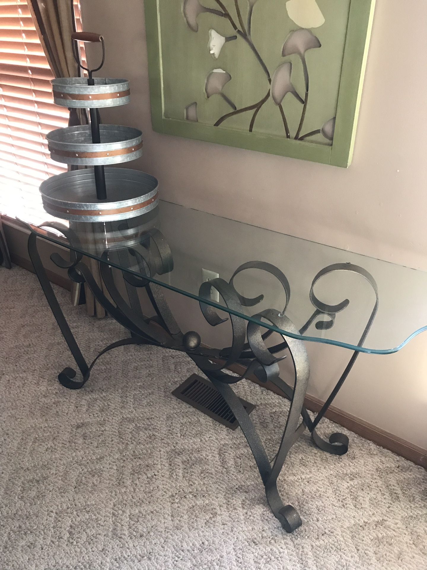 Glass Console Table