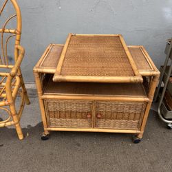 Bamboo Chair & Cart