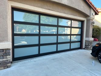 USED ALL GLASS GARAGE DOOR