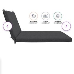 Black Lounge Chair Cushion 