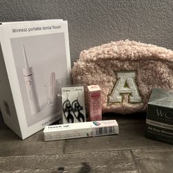 “A” Makeup bag bundle 