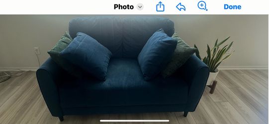Love seat couch in god shape asking 80 for it