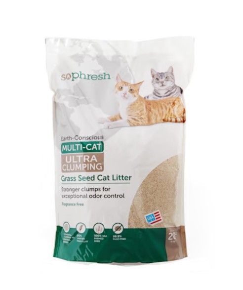 Sophresh MultiCat Litter Earth-conscious Unscented 20lbs So Phresh